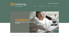Desktop Screenshot of cryobio.com